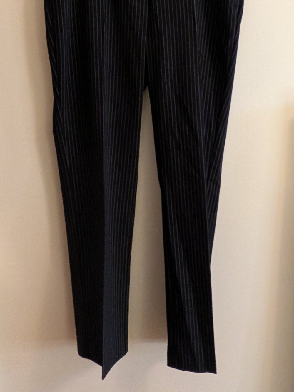 Counterparts Straight Leg Dress Pants, Black with white pin stripes, Size 10 - Picture 2 of 6